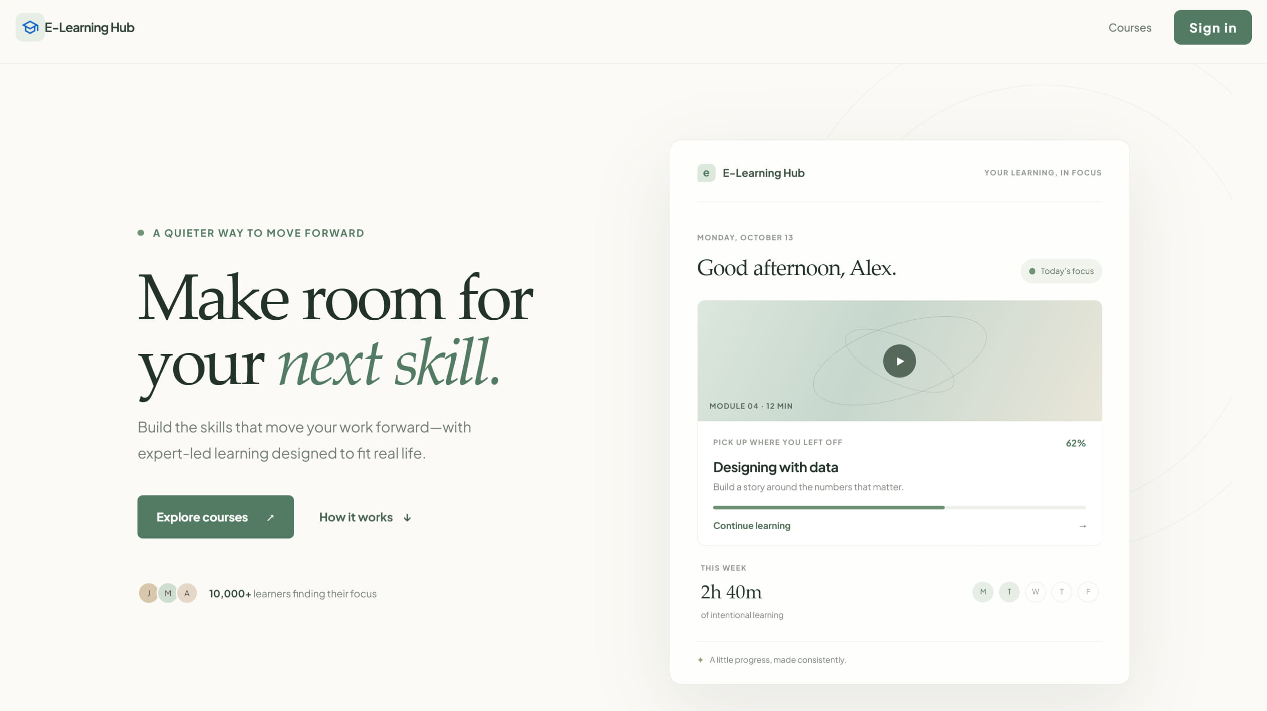 Mini E-Learning Platform
